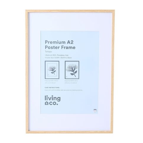 Living & Co Premium Poster Frame Natural A1/A2