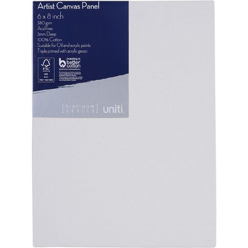 Uniti Canvas Panel 6 Inch x 8 Inch 380gsm