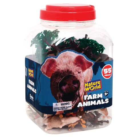 Farm Animals & Accessories 55 Pieces