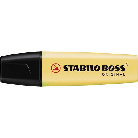 Stabilo Boss Highlighter Pastel Milky Yellow Mid