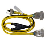 Tech.Inc Split Plug Extension Lead - 1.8m