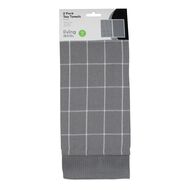Living & Co Awaroa Tea Towel Grey 2 Pack Living & Co Awaroa Tea Towel Grey 2 Pack