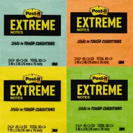 Post-It Extreme Notes 76mm x 76mm Assorted 2 Pack
