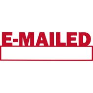 Xstamper Stamp Emailed Date Red Mid