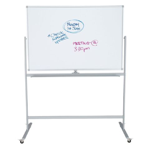 Boyd Visuals Lacquered Mobile Whiteboard 1200 x 1500mm White