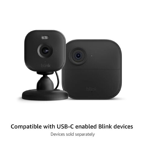Blink Weather Resistant Power Adaptor for Mini 2 & Outdoor 4 Black