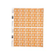 Filecorp Coloured Labels 4 Orange Mid