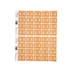 Filecorp Coloured Labels 4 Orange Mid