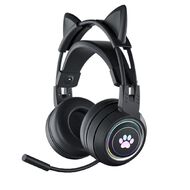 PowerPlay Cat RGB Gaming Headset Black
