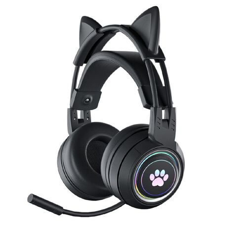 PowerPlay Cat RGB Gaming Headset Black