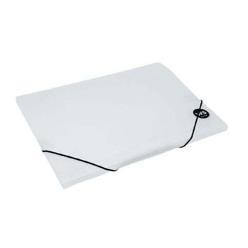 WS Document Wallet PP Elastic Closure Clear A4