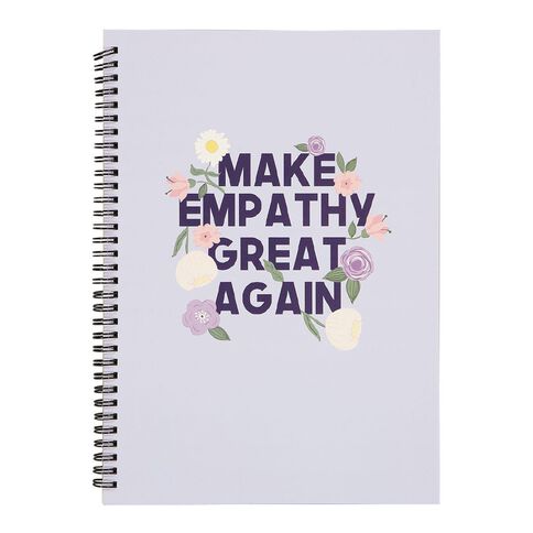 Uniti Blossom Spiral Notebook Purple A4