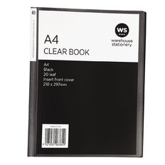 WS Clear Book Overlay 20 Leaf A4