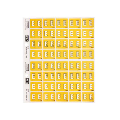 Filecorp Coloured Labels E Yellow