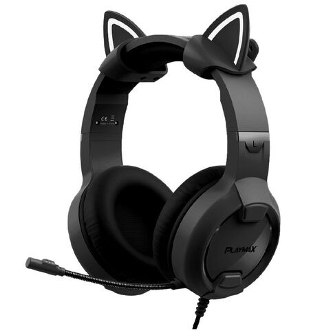 Playmax Cat Ears Black/White