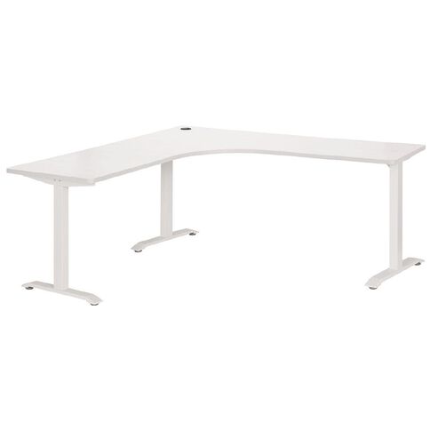 Jasper J Emerge Metal Leg Workstation 1500 White/White