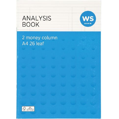 WS Analysis Book 2 Money Column 26 Leaf A4