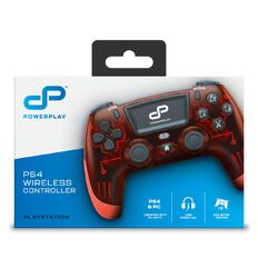 PowerPlay PS4 Wireless Controller Translucent Red