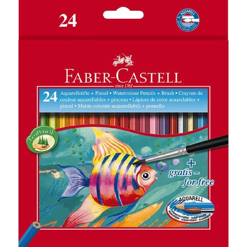 Faber-Castell Watercolour Pencils 24 Pack
