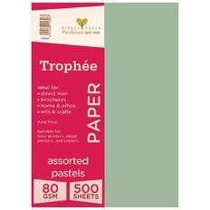 Trophee Paper 80gsm Pastels A4 500 Pack