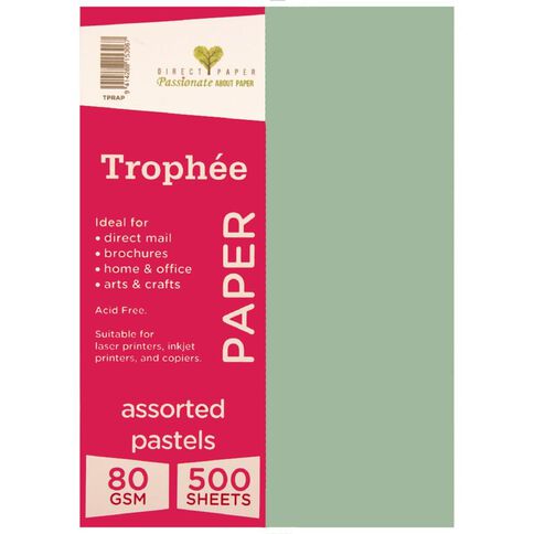 Trophee Paper 80gsm 500 Pack Pastels