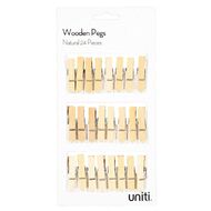 Uniti Pegs Natural 24 Pack