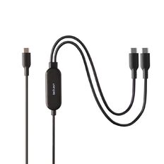 Tech.Inc 140W 2in1 USB-C Cable 1m Black Tech.Inc 140W 2in1 USB-C Cable 1m Black