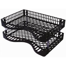 Bic Letter Trays 2 Pack Black