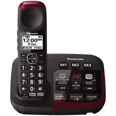 Panasonic KX-TGM420AZB Single Cordless Handset Black Black
