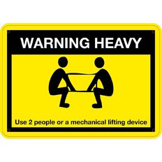 WS Warning Heavy Use 2 People Small 240mm x 340mm