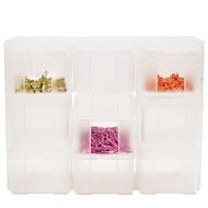 Uniti Plastic Storage Box with 9 Compartments