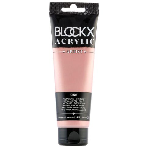BLOCKX Acrylic Tube Metallic Rose Gold 120ml
