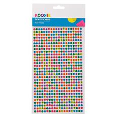 Kookie Adhesive Gem Stickers 600 Piece Assorted