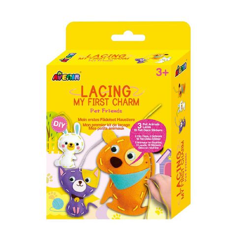 Avenir Lacing My First Charm Animal Friends Assorted