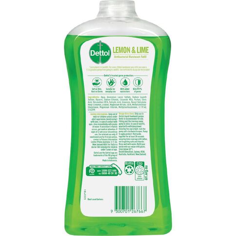 Dettol Liquid Handwash Lemon and Lime Refill 950ml