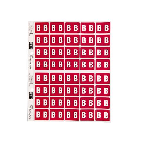 Filecorp Coloured Labels B Red