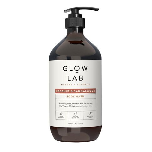Glow Lab Coconut & Sandalwood Bodywash 900ml Glow Lab Coconut & Sandalwood Bodywash 900ml