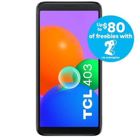 2degrees TCL 403 Bundle Prime Black