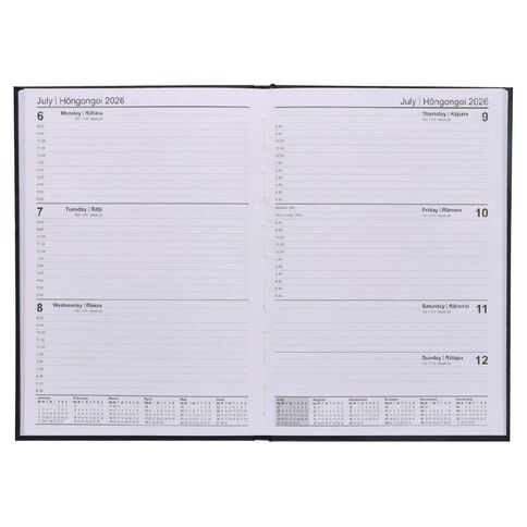 WS 2026 Diary A5 Week to View Black