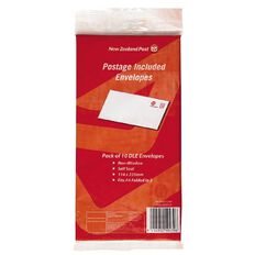 New Zealand Post Postage Included Envelope DLE 10 Pack