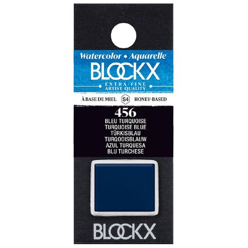 BLOCKX Watercolour Half Pan S4 456 Turquoise Blue