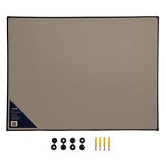 Litewyte Grey Fabric Pinboard 900mm x 1200mm Grey Mid