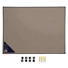 Litewyte Grey Fabric Pinboard 900mm x 1200mm