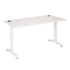 Jasper J Emerge Metal Leg Desk 1800 White/White
