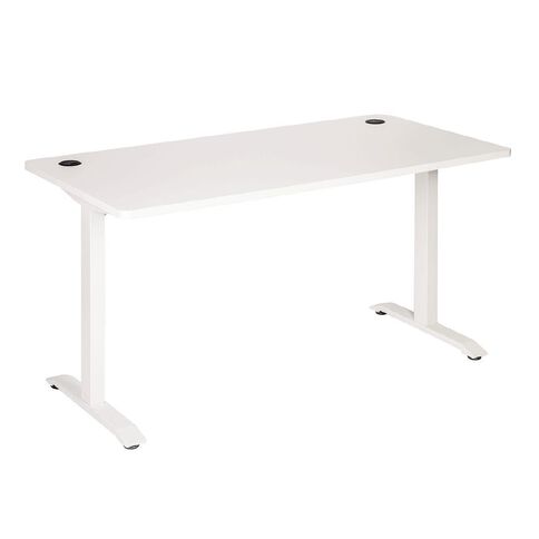 Jasper J Emerge Metal Leg Desk 1800 White/White