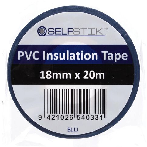 Pomona Insulation Tape PVC Electrical 18mm x 20m Blue
