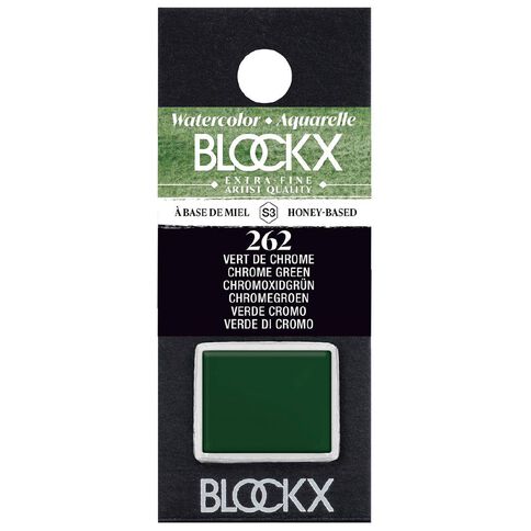BLOCKX Watercolour Half Pan S3 262 Chrome Green