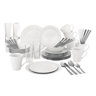 Living & Co Dining Starter Set White 54 Piece