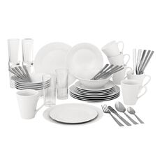 Living & Co Dining Starter Set White 54 Piece