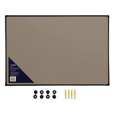 Litewyte Grey Fabric Pinboard 600mm x 900mm